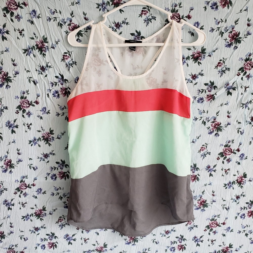 Racerback colorblock tank